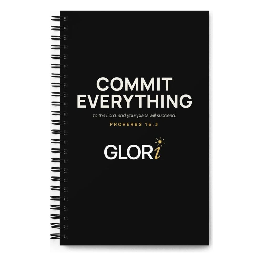 Spiral Notebook — Commit Everything — Black