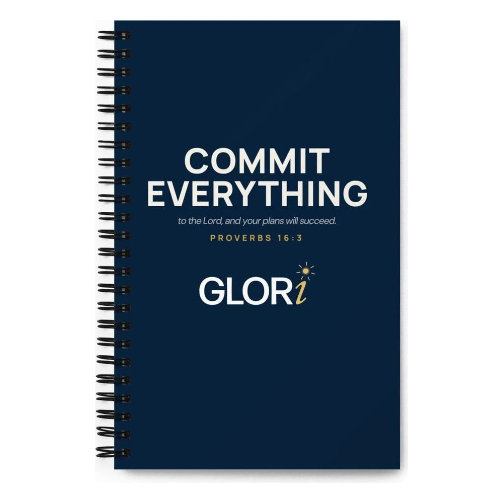 Spiral Notebook — Commit Everything — Navy