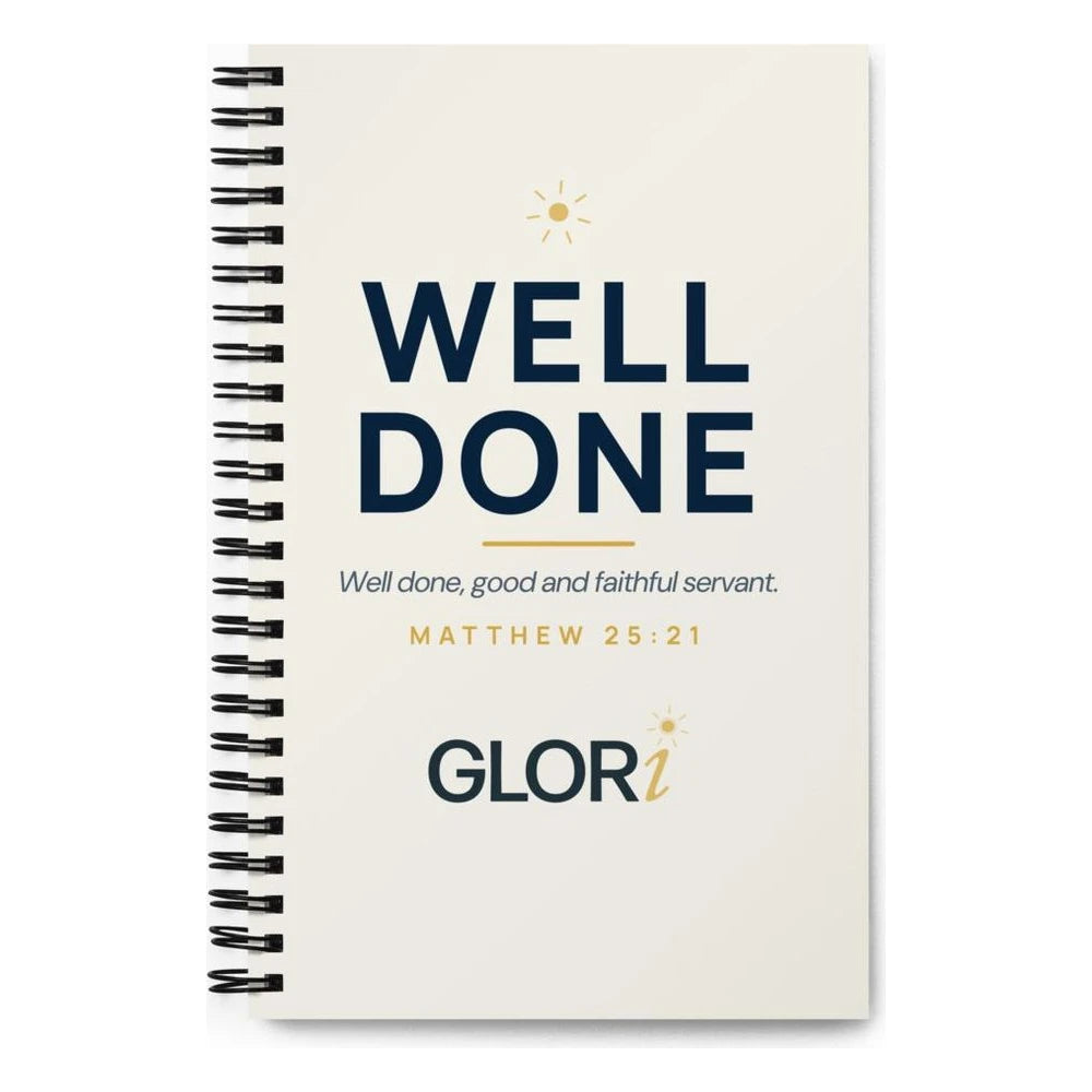 Spiral Notebook — Well Done — Cream