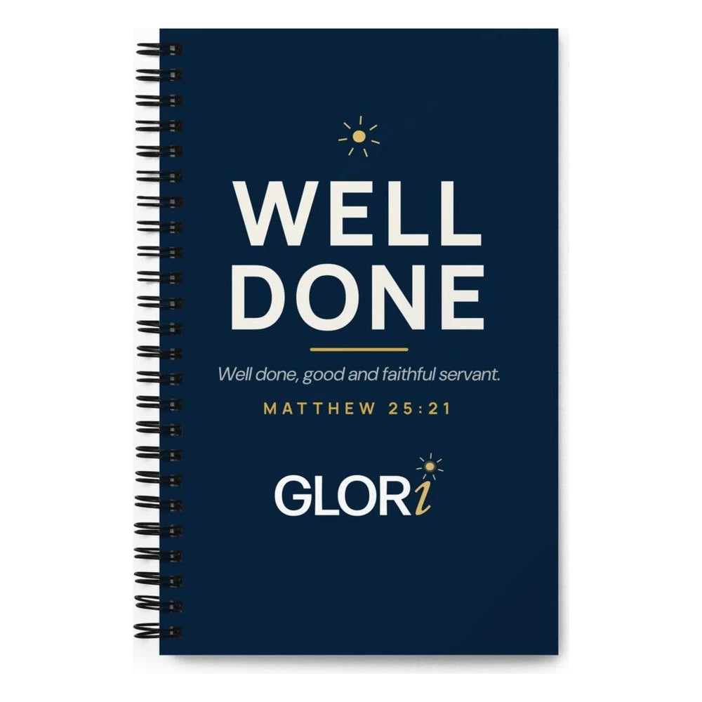 Spiral Notebook — Well Done — Navy