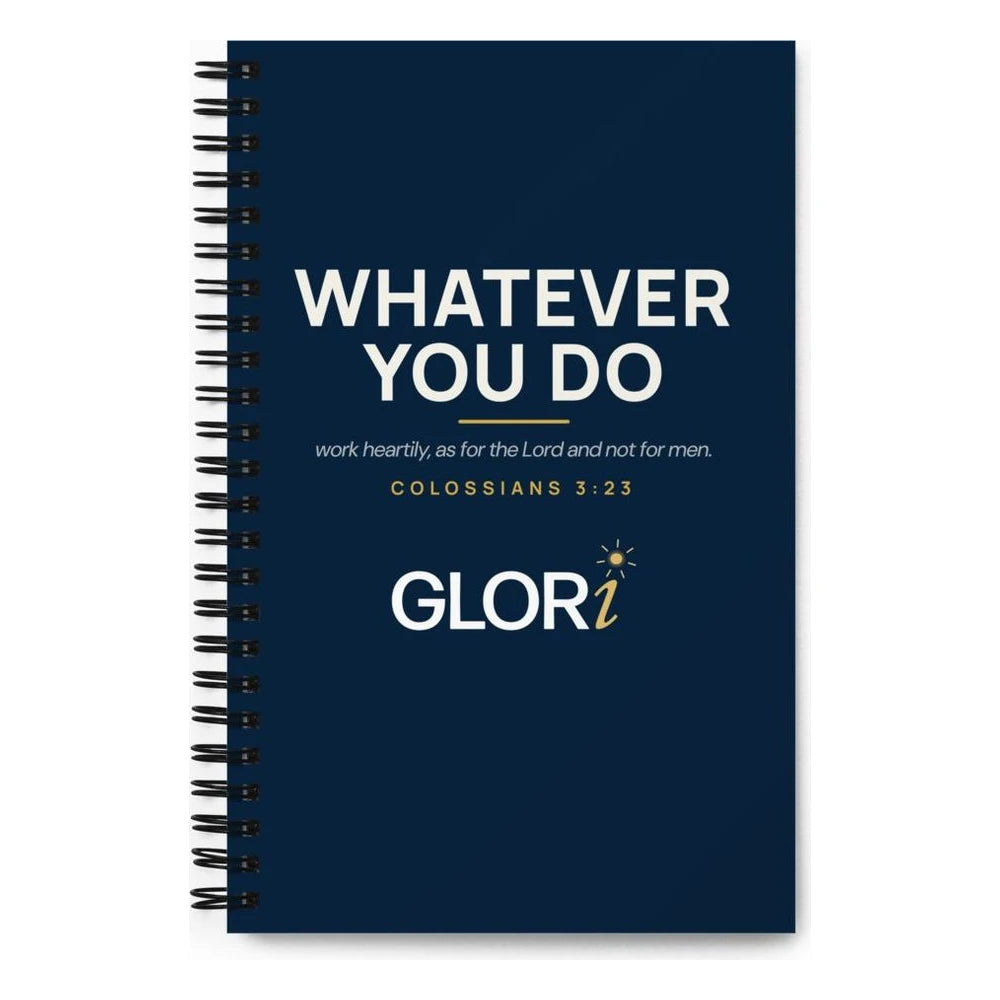 Spiral Notebook — Whatever You Do — Navy