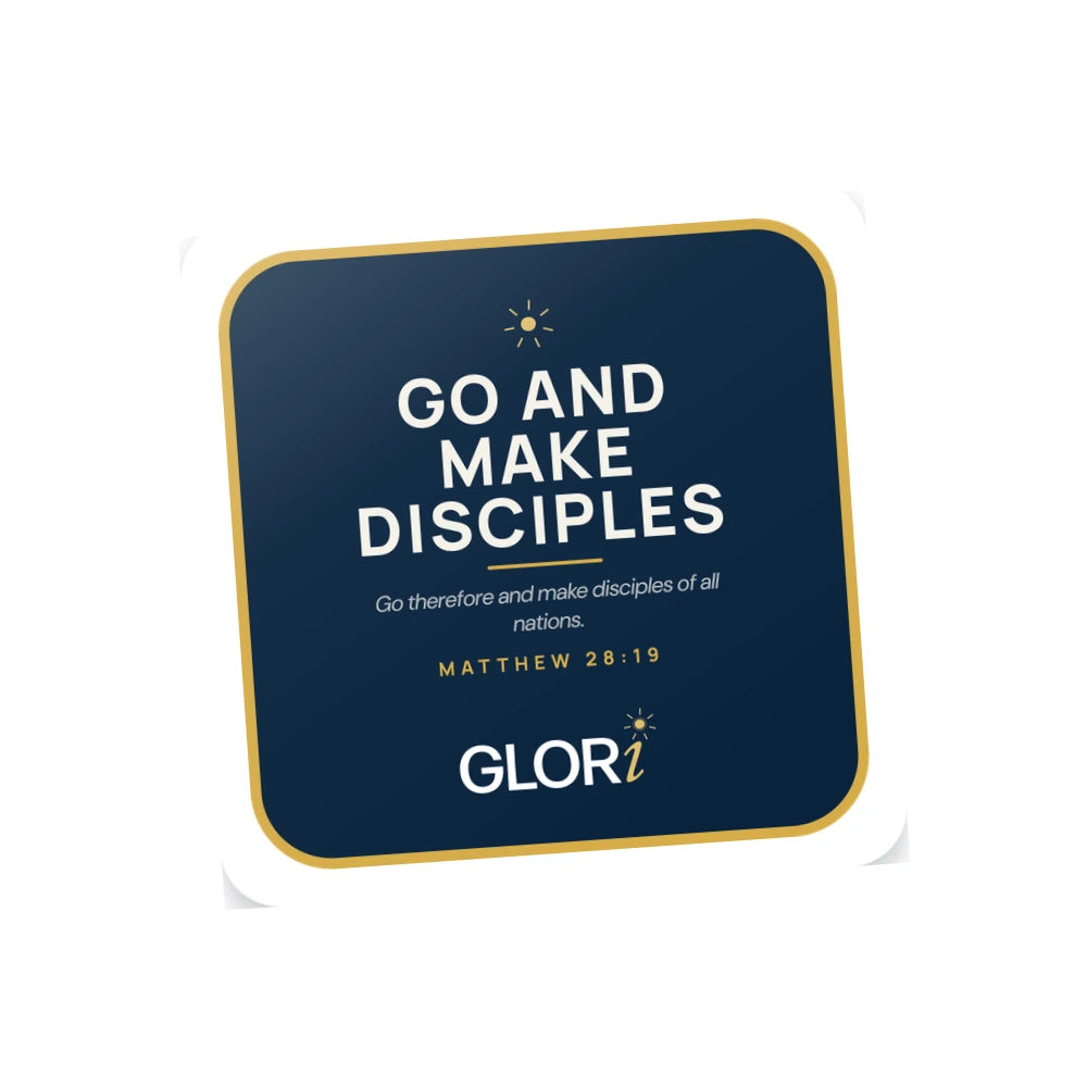Die-Cut Sticker Pack — Go and Make Disciples — White