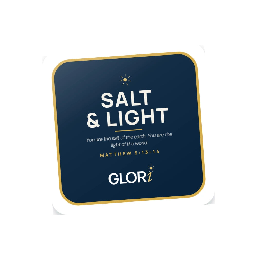 Die-Cut Sticker Pack — Salt and Light — White