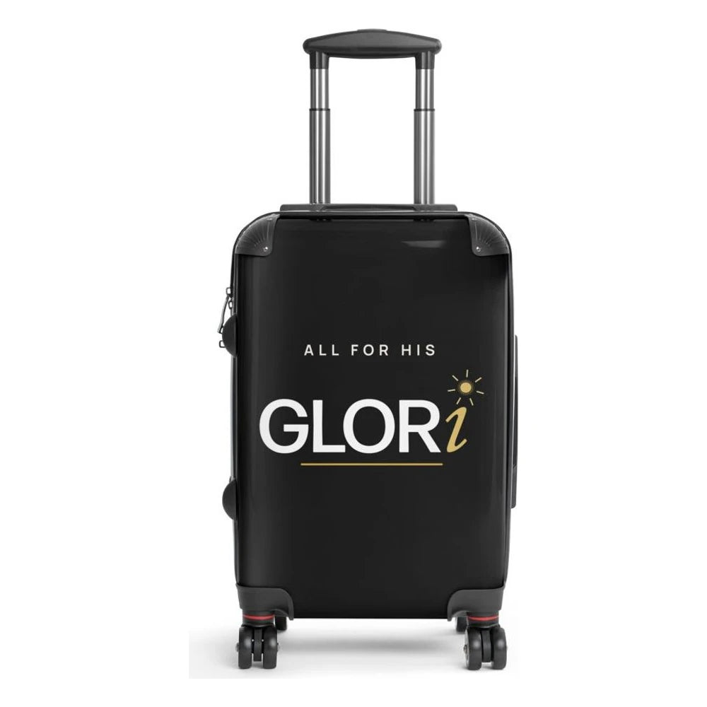 Carry-On Suitcase — All for His GLORi — Black