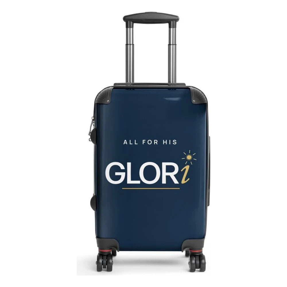 Carry-On Suitcase — All for His GLORi — Navy