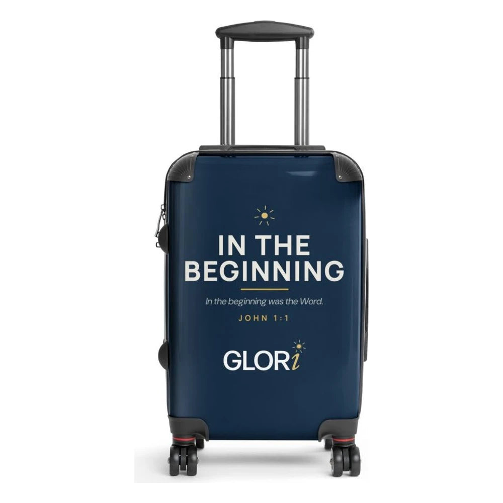 Carry-On Suitcase — In the Beginning — Navy
