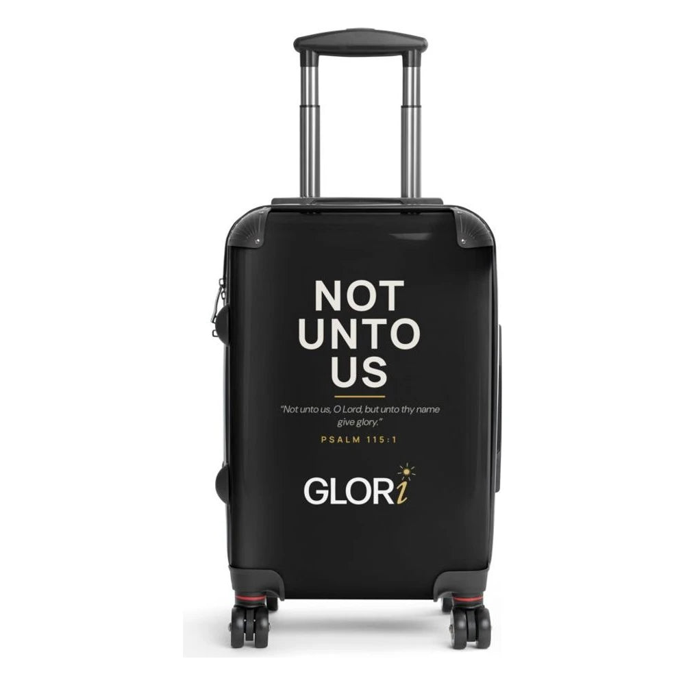 Carry-On Suitcase — Not Unto Us — Black