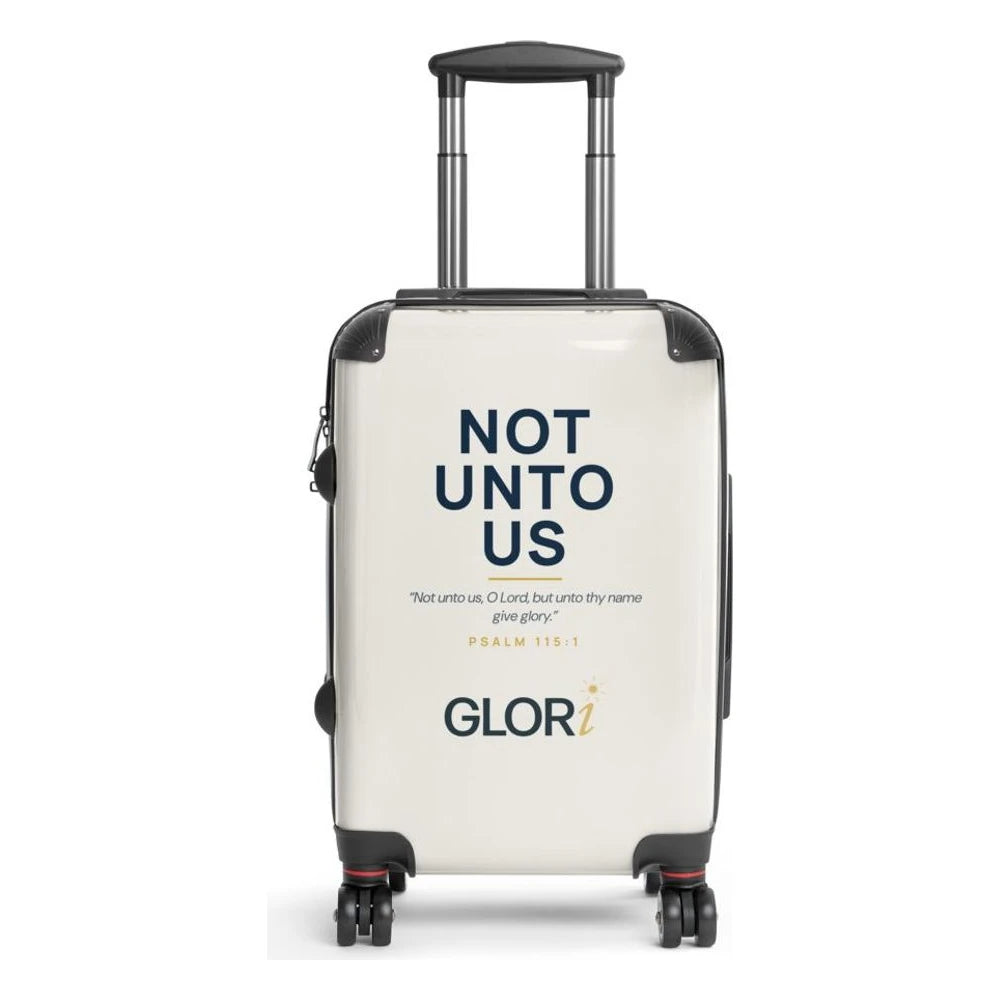 Carry-On Suitcase — Not Unto Us — Cream