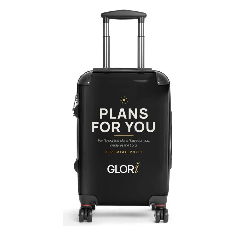 Carry-On Suitcase — Plans for You — Black