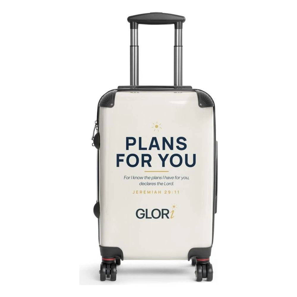 Carry-On Suitcase — Plans for You — Cream