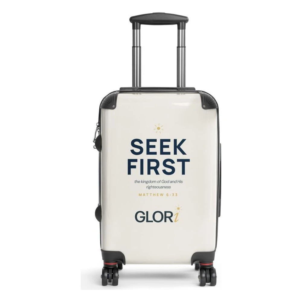 Carry-On Suitcase — Seek First — Cream