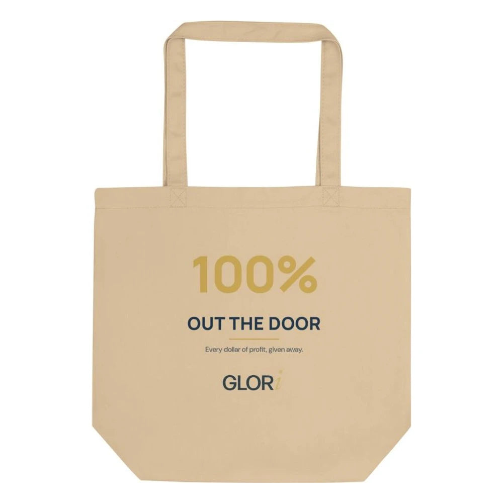 Heavy Canvas Tote — 100% Out the Door — Oyster