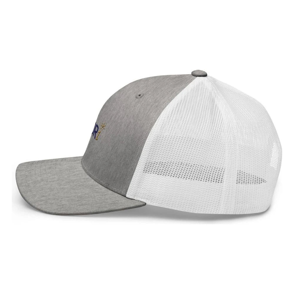 Heather Grey/White, left side view