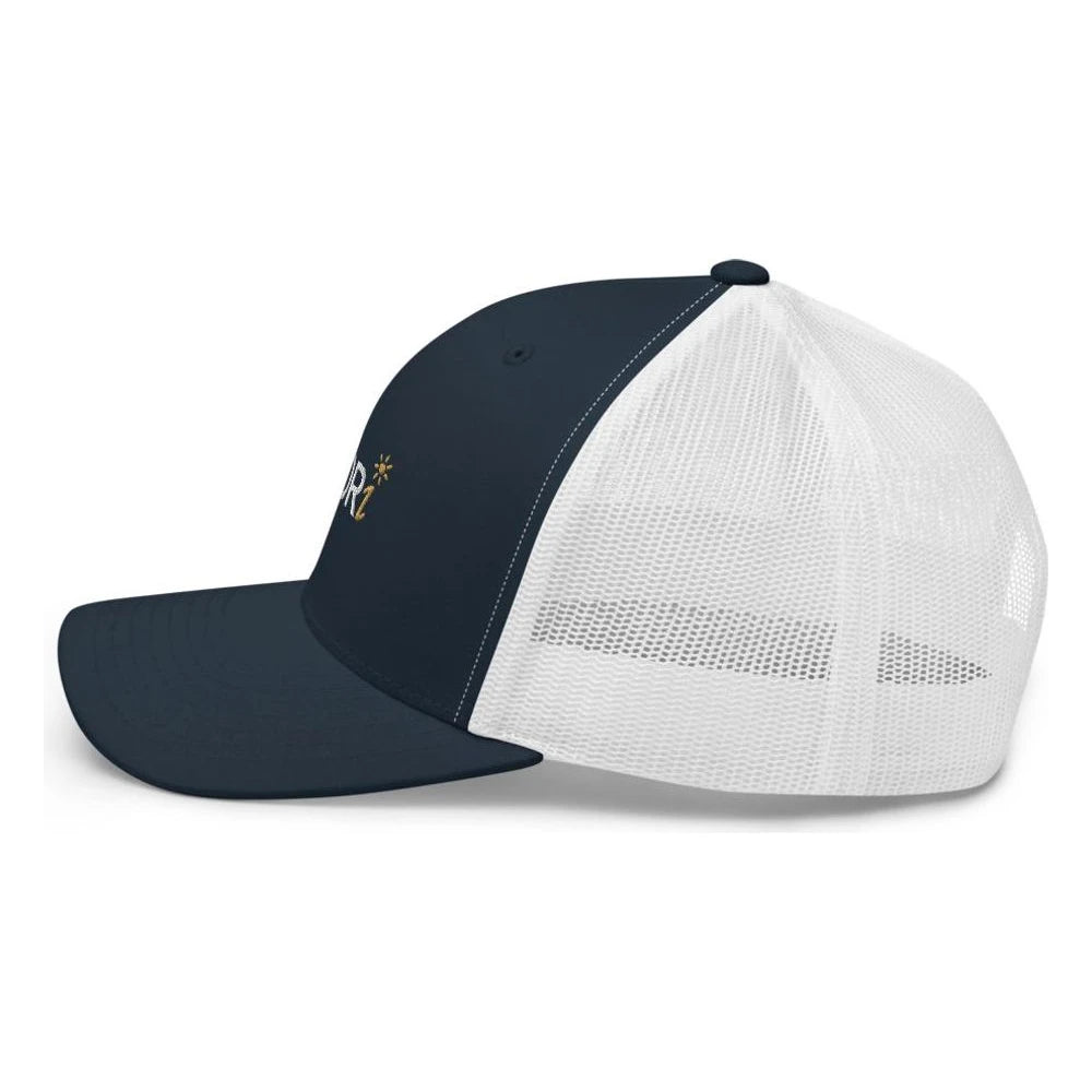 Navy/ White, left side view