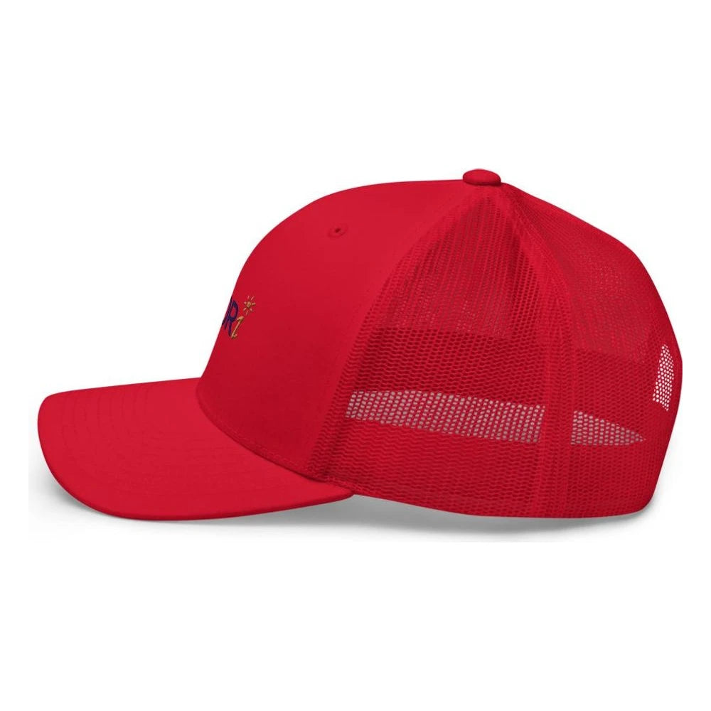 Red, left side view