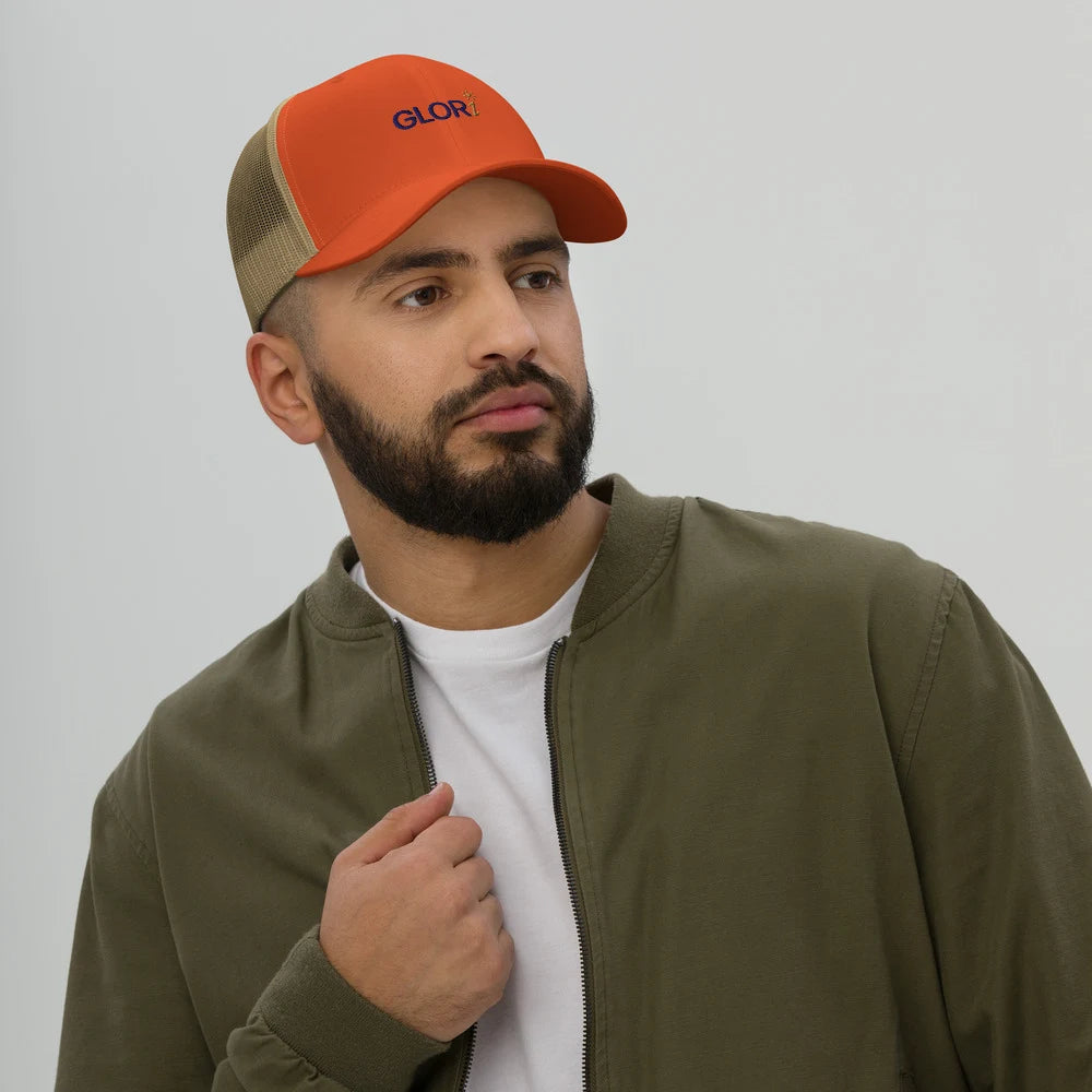 Rustic Orange/ Khaki, on model view