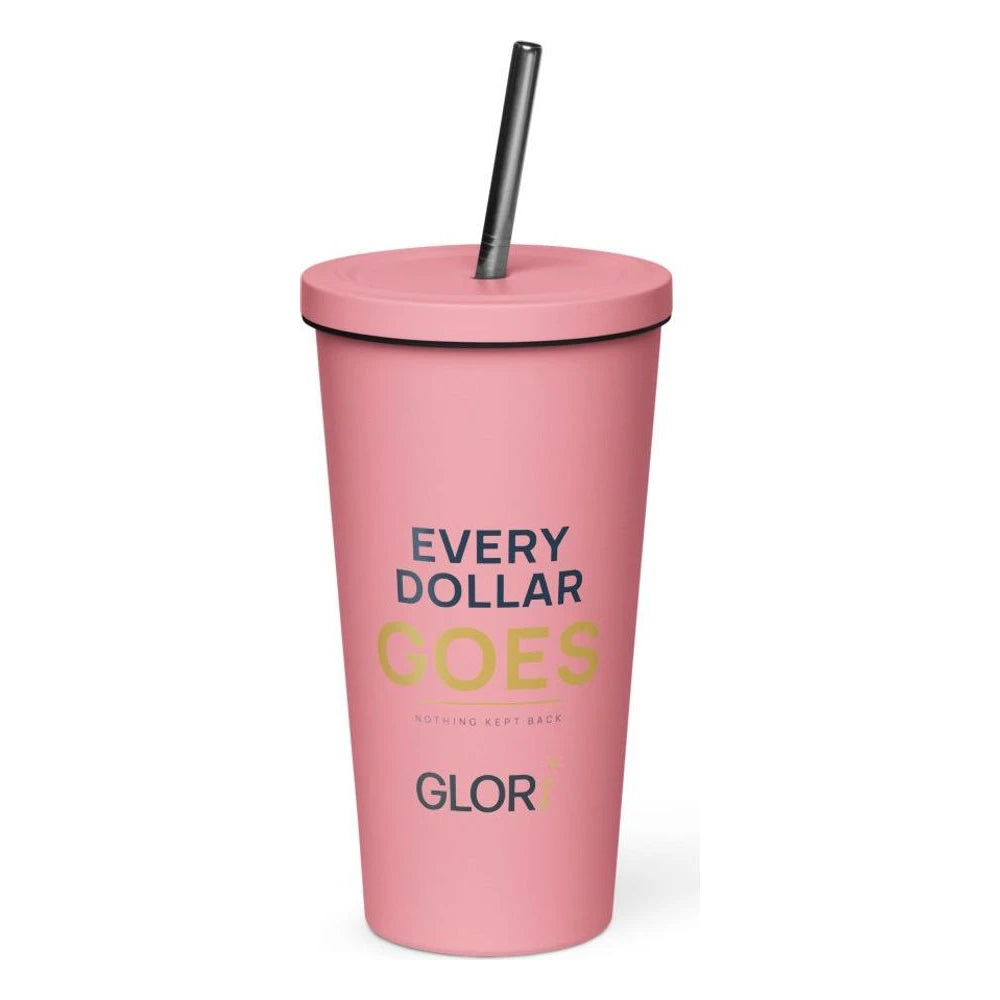 Insulated Tumbler, 20 oz — Every Dollar Goes — Pink