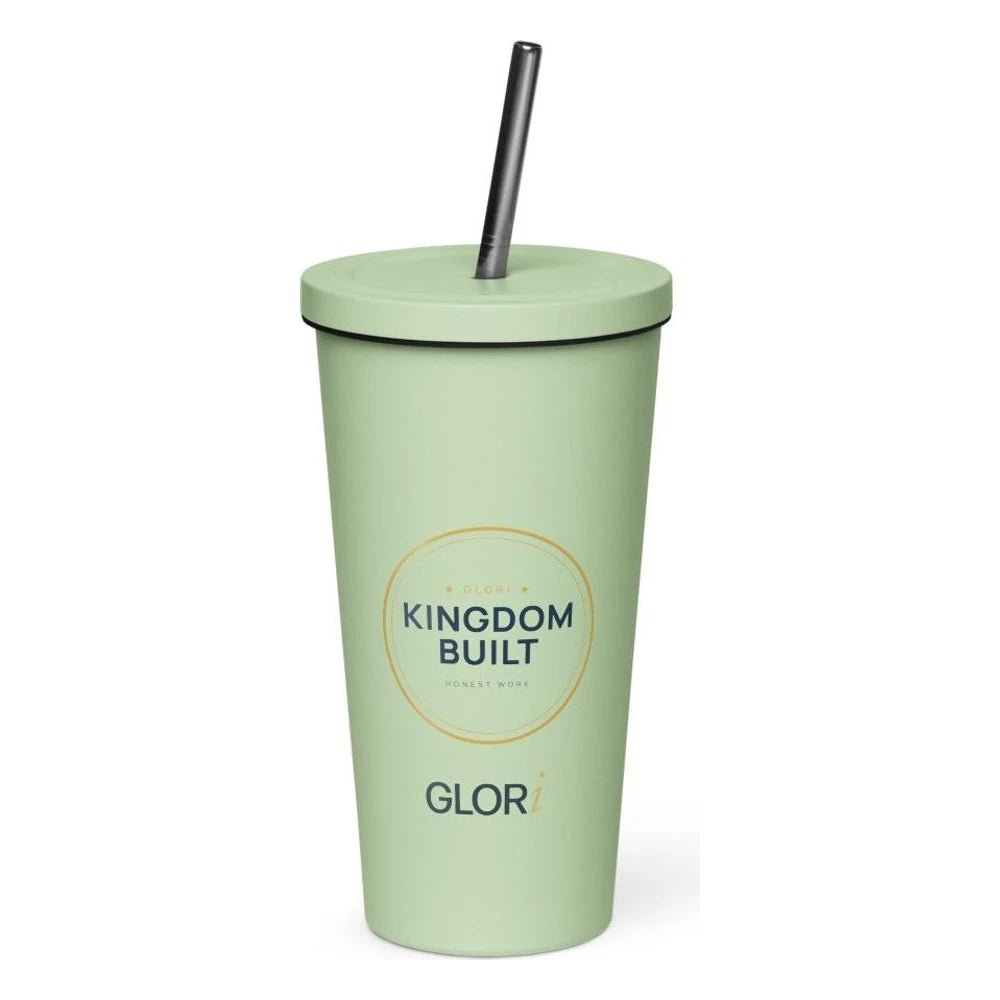 Insulated Tumbler, 20 oz — Kingdom Built — Mint