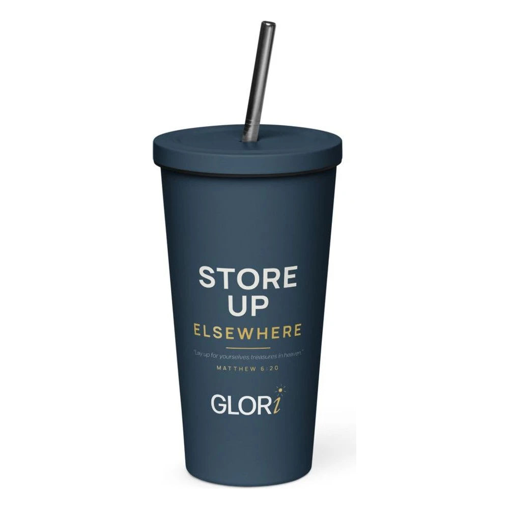Insulated Tumbler, 20 oz — Store Up Elsewhere — Navy