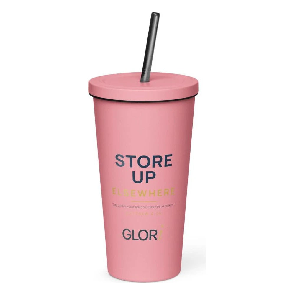 Insulated Tumbler, 20 oz — Store Up Elsewhere — Pink