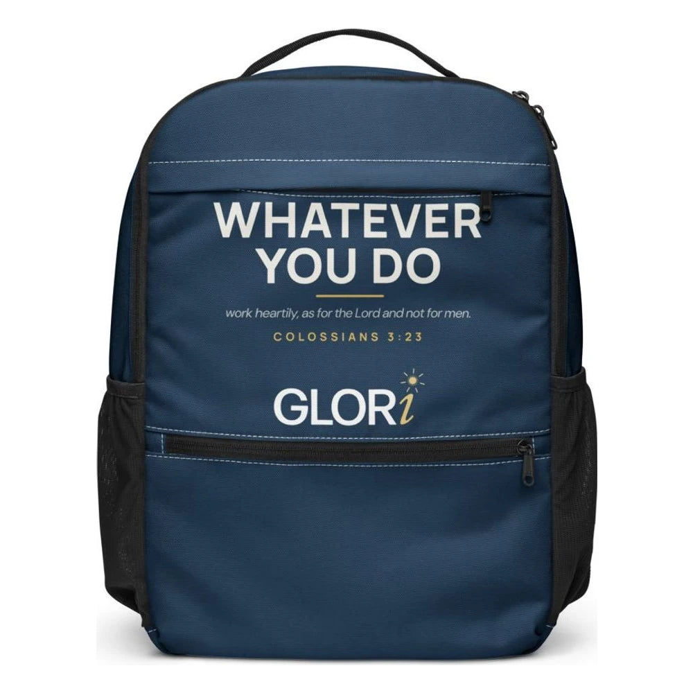 Utility Backpack — Whatever You Do — White