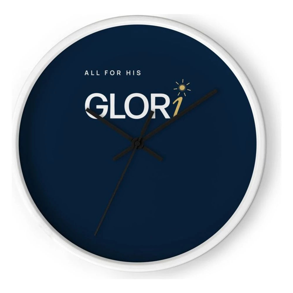 White Base/Clock Hand Black, front view