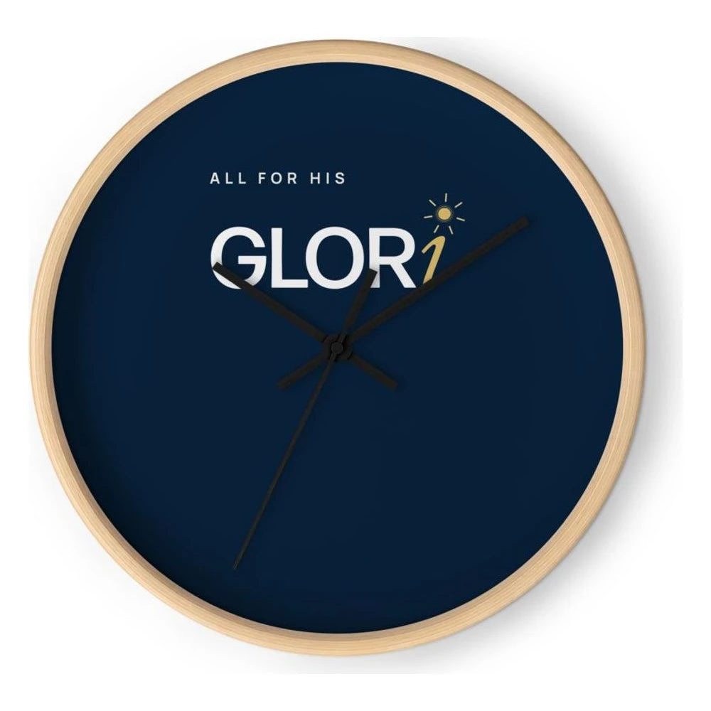 Wooden Base/Clock Hand Black, front view