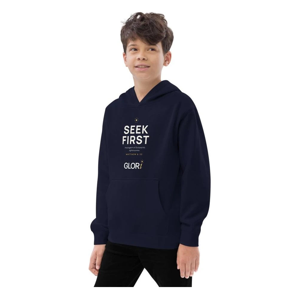 Navy Blazer, left side view
