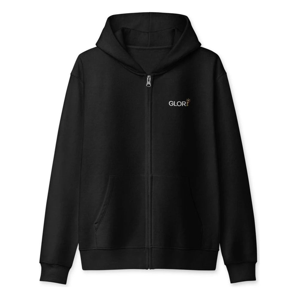 Black, front view